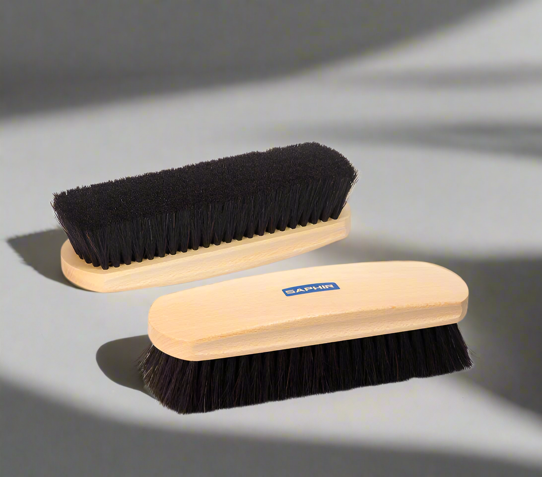 Saphir Beaute de Cuir - Natural Horsehair Brush - 18cm