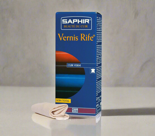 SAPHIR BEAUTE DU CUIR - VERNIS RIFE (PATENT LEATHER) - BOTTLE & CLEANING CLOTH -100ML